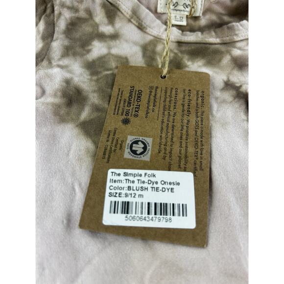 The Simple Folk Tie-dye The Long-Sleeve One Piece Snapsuit 9-12 Months - Picture 4 of 8